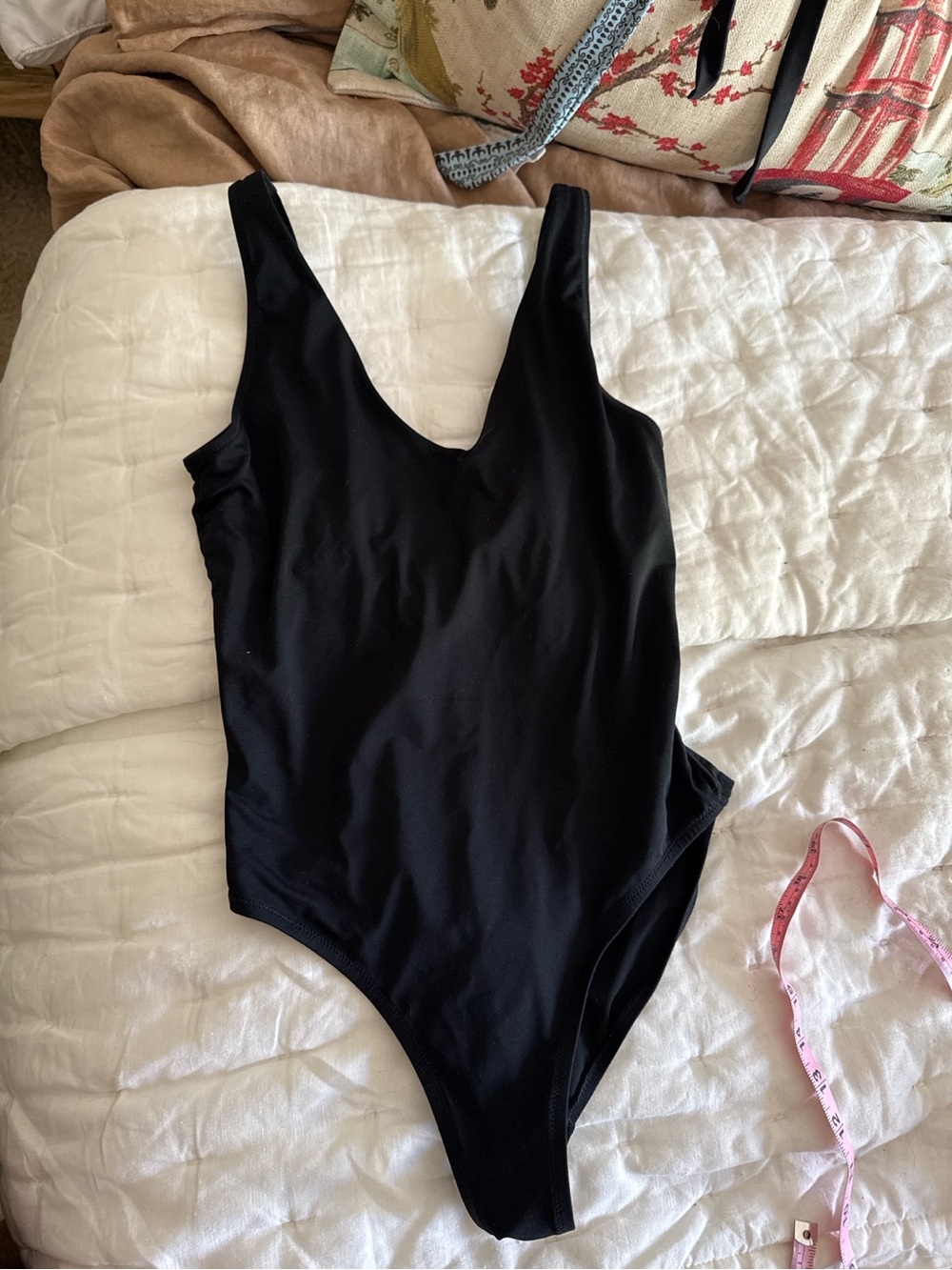 Athleta Black One Piece Swimsuit Small Scoop Back Athletic Swim